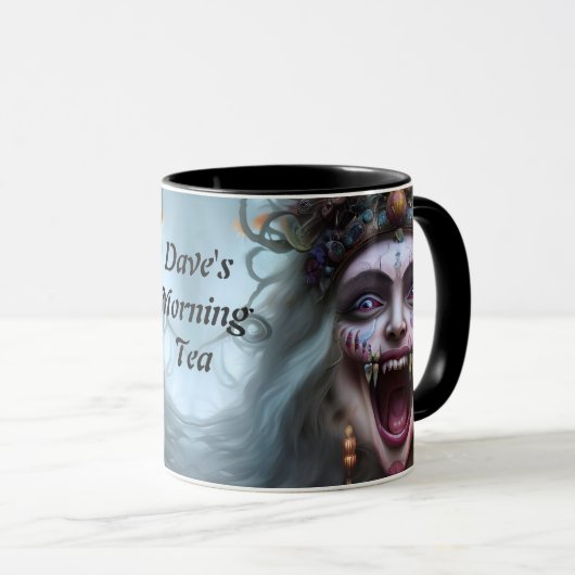 Mug Thé de matin de Dave Personnalisé personnalisable (Devant droit)