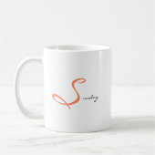 Mug Thé de routine matinale paisible du dimanche plein (Gauche)