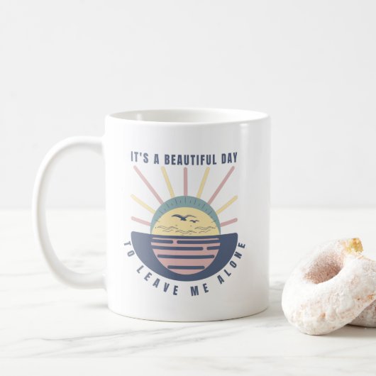 Mug Thé d'Humour amusant (Avec donut)