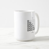 Mug The Doctor Is Here Minimal Text Design (Devant droit)