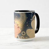 Mug The Dreamer Neo-Deco Starry Night Personalized (Devant droit)