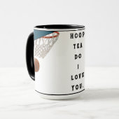 Mug Thé drôle de basket-ball (Devant gauche)