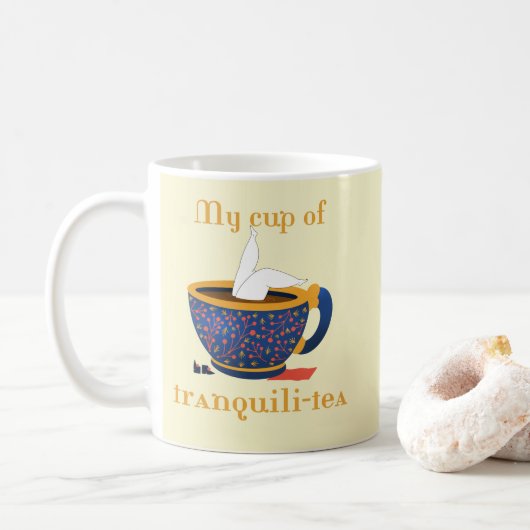 Mug Thé drôle mignon (Avec donut)