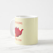 Mug Thé drôle mignon (Devant gauche)