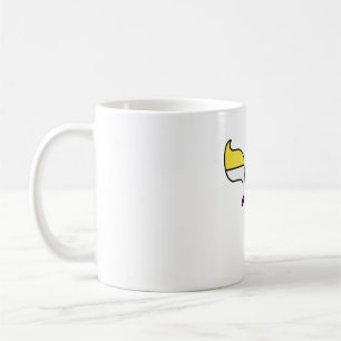 Mug Thé du drapeau de fierté non binaire