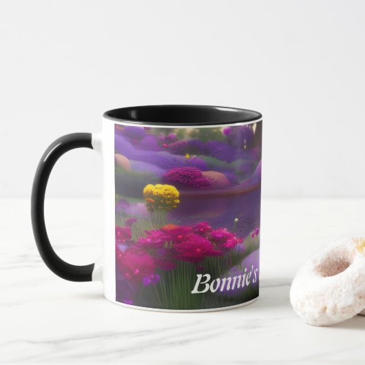 Mug Thé du matin de Bonnie personnalisable (Avec donut)