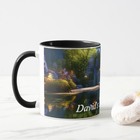 Mug Thé du matin de David Personnalisé sur mesure (Avec donut)