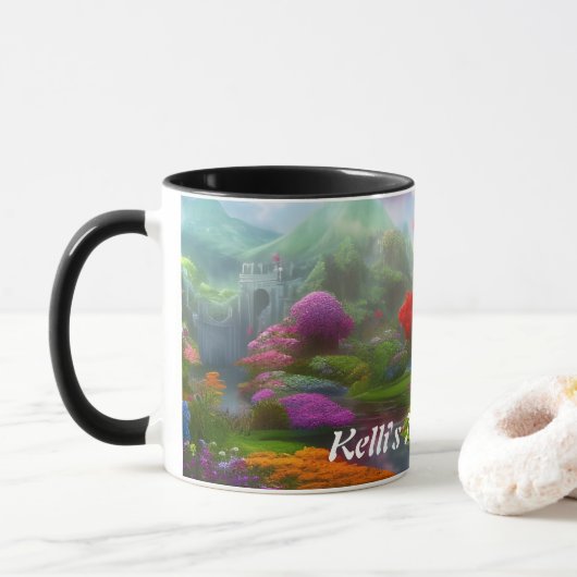 Mug Thé du matin de Kelli personnalisable (Avec donut)