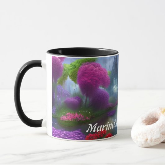Mug Thé du matin de Marina personnalisable (Avec donut)