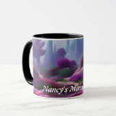 Mug Thé du matin de Nancy personnalisée (Devant gauche)