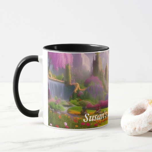 Mug Thé du matin de Susan personnalisable (Avec donut)