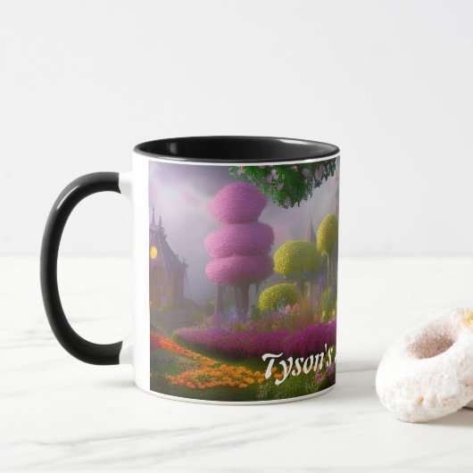 Mug Thé du matin de Tyson personnalisable (Avec donut)