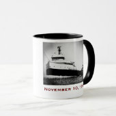 Mug The Edmund Fitzgerald with Crew Names (Devant droit)