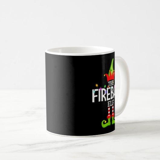 Mug The Fireball Elf Christmas Matching Pajamas  (Devant droit)