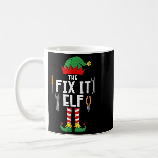 Mug The Fix It Elf Christmas Family Matching Xmas Grou (Gauche)