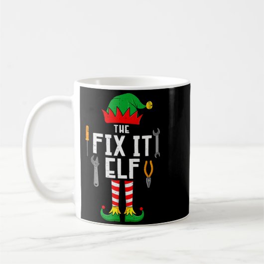 Mug The Fix It Elf Christmas Family Matching Xmas Grou (Gauche)