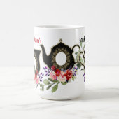 Mug Thé Floral Noir Afternoon Tea 50th Birthday Co (Centre)