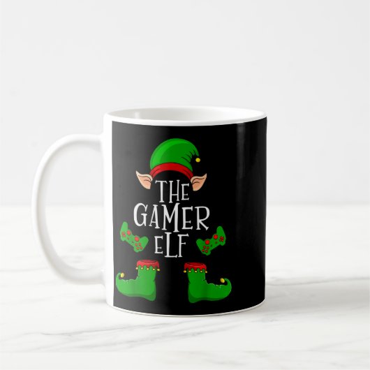 Mug The Gamer Elf Christmas Matching (Gauche)