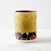Mug The Gilded Zenith: Molten Gold & Deep Crimson Luxu (Centre)