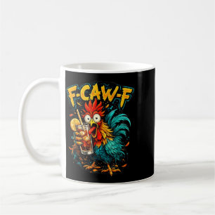 Mug Thé glacé F-Caw-F Coq vintage drôle et sarcastique