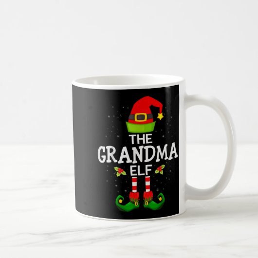 Mug The Grandma Elf Christmas Family Matching Pajama (Droite)