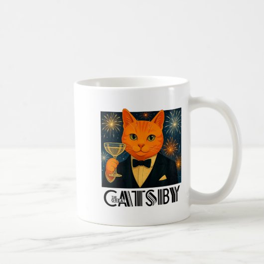 Mug The Great Catsby – Funny Retro Cat Parody (Droite)