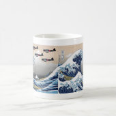 Mug The Great Wave off Kanagawa + Zero Fighters (Centre)