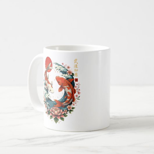 Mug The Great Wave Off Koi Fish  (Devant gauche)