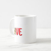 Mug The Greatest Is Love Valentines Day Leopard Heart  (Devant gauche)