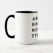 Mug The Greek Alphabet (Gauche)