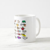 Mug The Greek Alphabet Letters (Devant droit)