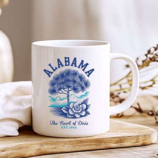 Mug The Heart of Dixie – Alabama Floral and Tree