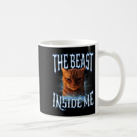 Mug The Inside Me Funny Cat Joke Meme Graphic  (Droite)