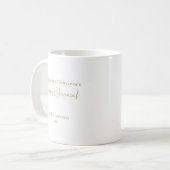 Mug The Journey Continues Personalized Retirement Gift (Devant gauche)