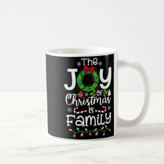 Mug The Joy Christmas Is Family Matching Xmas Men Wome (Droite)