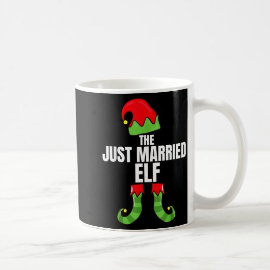 Mug The Just Married Elf Matching Family Christmas Gro (Droite)