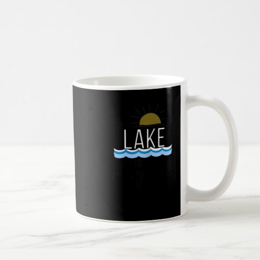 Mug The Lake Is My Happy Place Boating Gift (Droite)