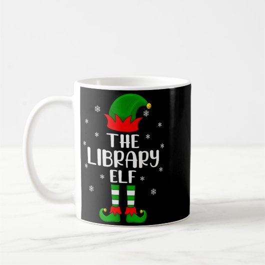Mug The Library Elf Christmas Party Matching Family Xm (Gauche)