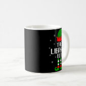 Mug The Library Elf Christmas Party Matching Family Xm (Devant droit)