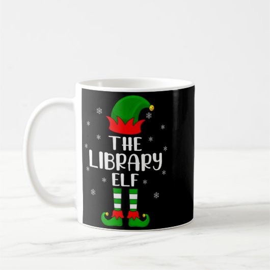 Mug The Library Elf Christmas Party Matching Family Xm (Gauche)
