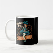 Mug The Life Of A Showghoul Retro Halloween Show Skele (Gauche)