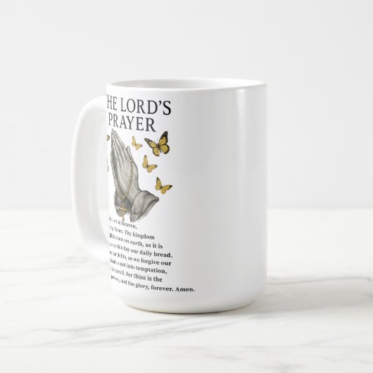 Mug The Lord's Prayer  (Devant gauche)