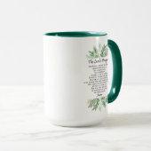 Mug The Lord's Prayer with Greenery ~ Matthew 6:9-13 (Devant droit)