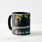 Mug Thé matinal Reece personnalisable (Devant gauche)