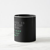 Mug "The Matrix est une prison pour votre esprit. Saut (Centre)