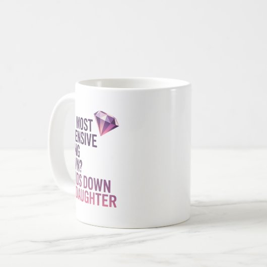 Mug The Most Expensive Thing I Own_ Hands Down My Daug (Devant gauche)