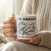 Mug Thé Oolong Dragon Zen Dessin au trait