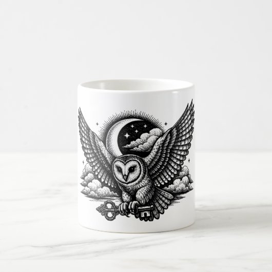 Mug The Owl’s Secret Key - Gothic Engraving (Centre)