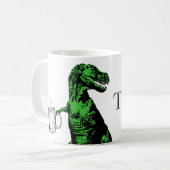 Mug Thé potable de Rex de Tyrannosaurus d'amusement : (Devant gauche)