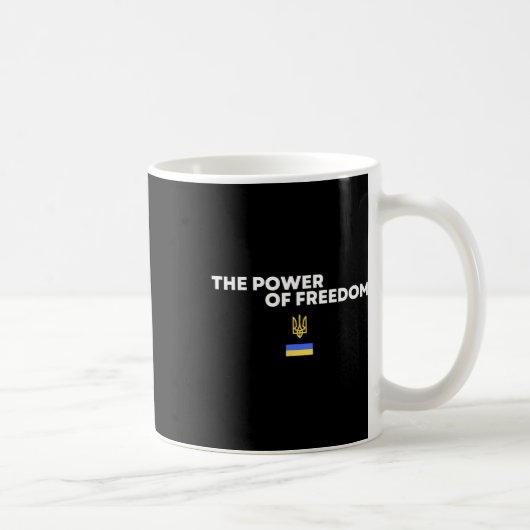 Mug The Power Of Freedom Trident Ukrainian Flag Symbol (Droite)